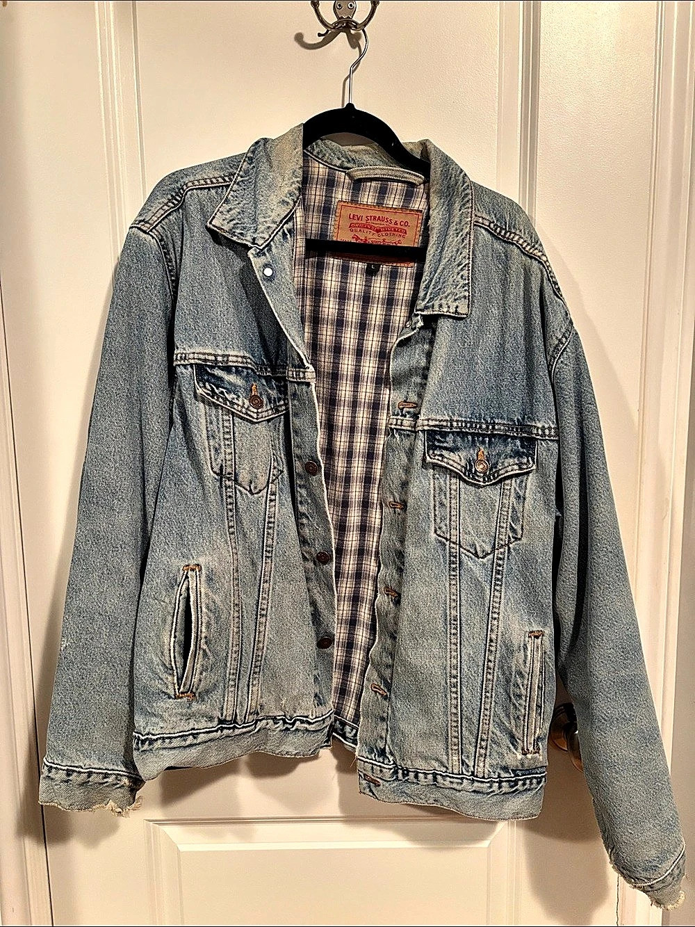 Levi's Vintage Blanket-Lined Type 3 Trucker Jacket Blue